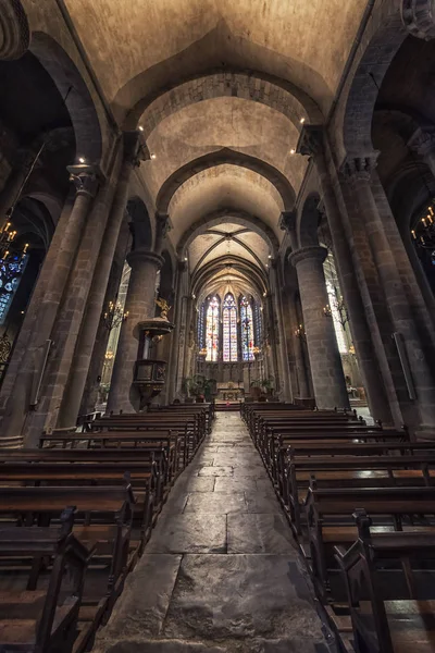 Carcassonne Fransa Saint Michel Katedrali Içinde — Stok fotoğraf