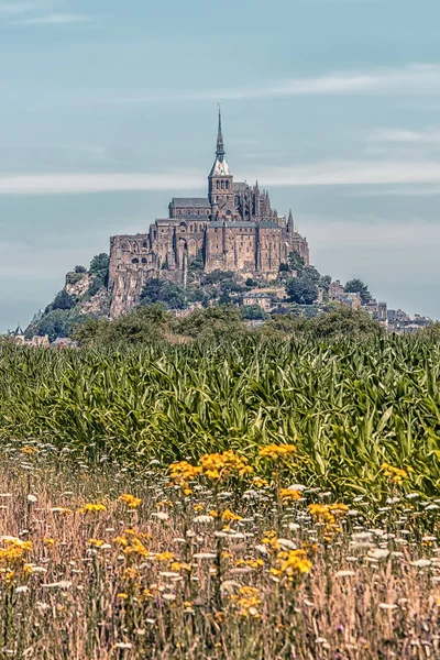 Village Mont Saint Michel Patrimoine Mondial Unesco Normandie France — Photo