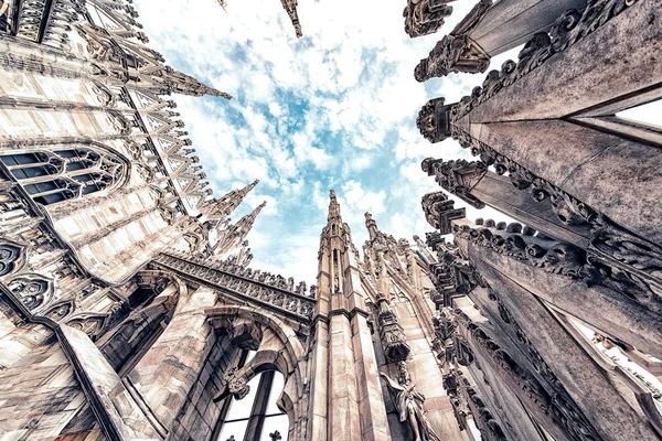 Arquitectura Catedral Milán Italia — Foto de Stock