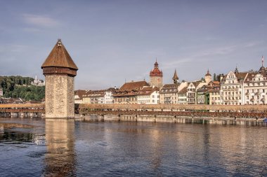 Lucerne şehri gündüz, İsviçre