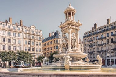 Lyon şehrinde Place des Jacobins, Fransa