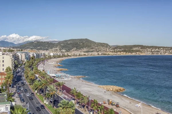Passeio Des Anglais Cidade Nice Verão — Fotografia de Stock