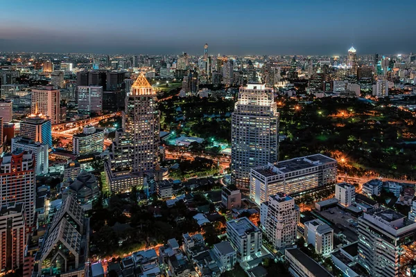 Bangkok Město Večer — Stock fotografie