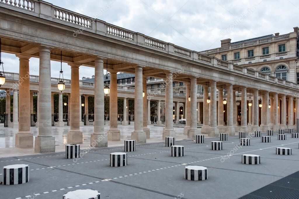 Palais Royal Courtyard in Paris, France
