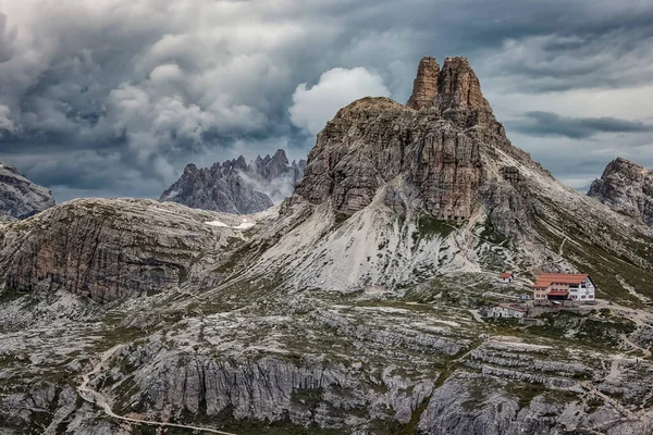 Tre Cime Lavaredo Bergstoppar Dolomiterna Italien — Stockfoto