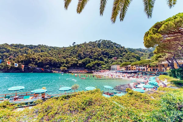 Bagni Fiore Sas Beach Portofino Itálie — Stock fotografie