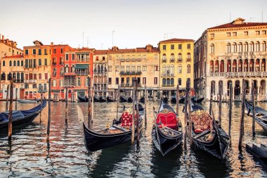 Sabah Venedik şehri, İtalya.