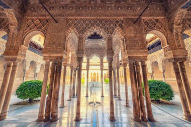 Granada, İspanya 'dan Alhambra.