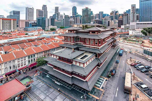 Temple Musée Relique Dentaire Bouddha Chinatown Singapour — Photo