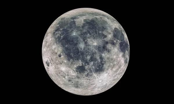 Σελήνη Απομονώθηκε Μαύρο Στοιχεία Αυτής Της Εικόνας Παρέχονται Από Nasa — Φωτογραφία Αρχείου