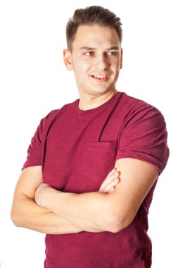 H kameraya gülümseyen yakışıklı delikanlı silah ile geçti