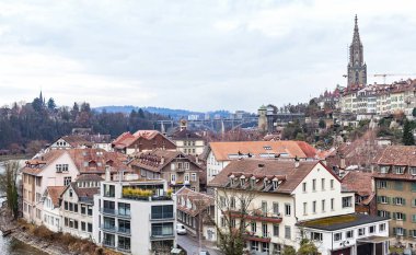 Bern, İsviçre'nin başkenti panoramik resim