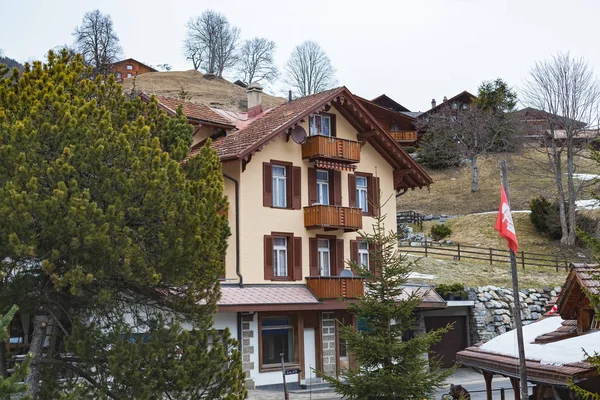 Picture Traditional House Interlaken Switzerland — Stock Photo, Image