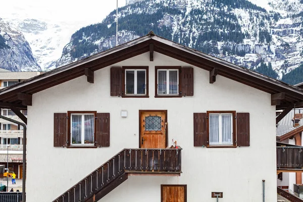 Picture Traditional House Interlaken Switzerland — Stock Photo, Image