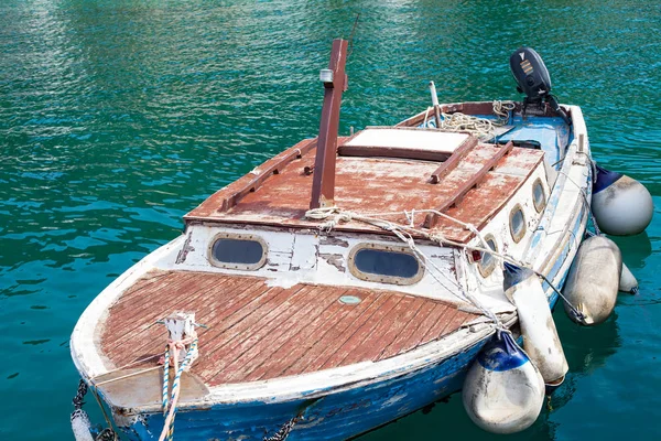 Obrázek Lodi Přístavu Ostrově Krk Jaderského Moře — Stock fotografie