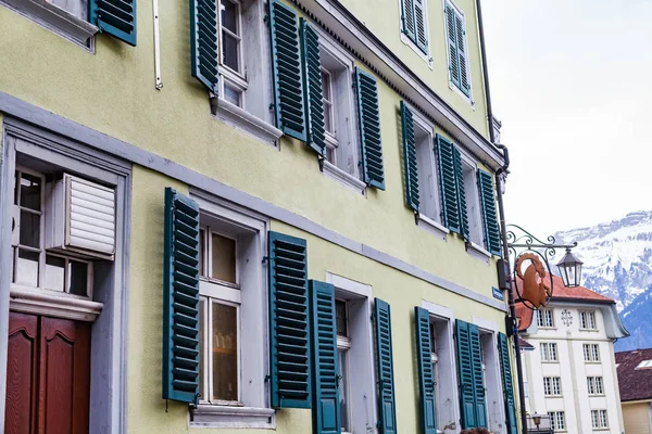 Picture Traditional House Interlaken Switzerland — Stock Photo, Image