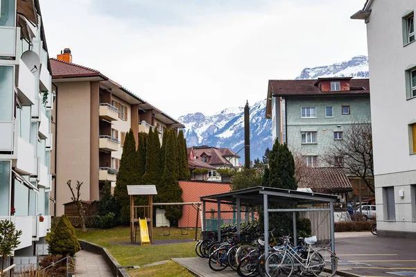 Picture Traditional House Interlaken Switzerland — Stock Photo, Image