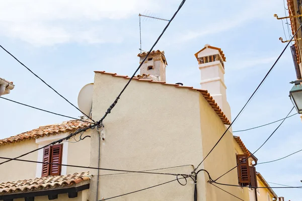 Foto Edifici Nel Villaggio Krk Porto Del Quarnero Croazia Una — Foto Stock