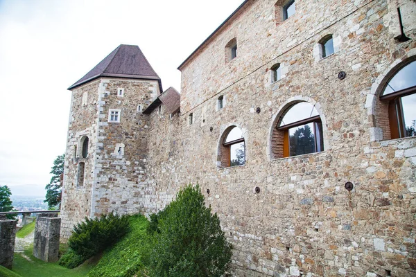 Increíble Castillo Medieval Liubliana Eslovenia —  Fotos de Stock