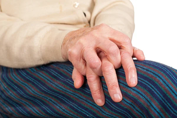 Close Picture Old Woman Hands — Stock Photo, Image