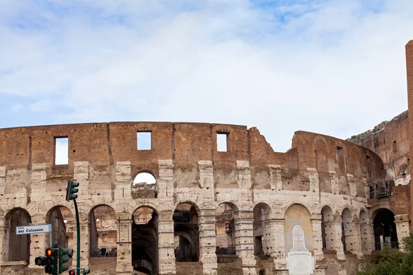 Bela Imagem Cênica Coliseu Roma Capital Itália Ruínas Grande Civilização — Fotografia de Stock