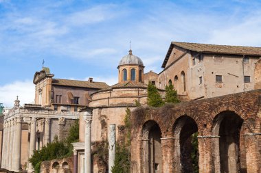 Fotoğraf eski Roma Forum, Rome, İtalya