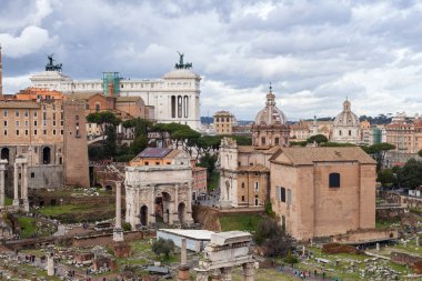 Fotoğraf eski Roma Forum, Rome, İtalya