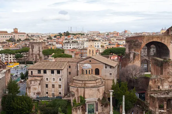 Foto Antigo Fórum Romano Roma Itália — Fotografia de Stock