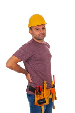 Yakışıklı genç crafstman