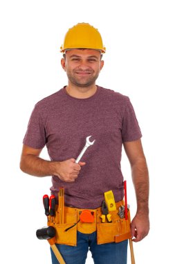 Yakışıklı genç crafstman