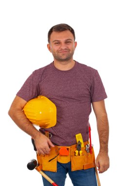 Yakışıklı genç crafstman