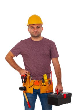Yakışıklı genç crafstman
