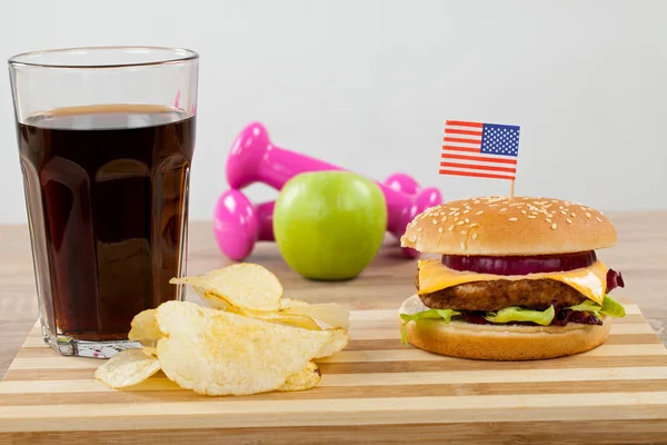 Americké fast food — Stock fotografie