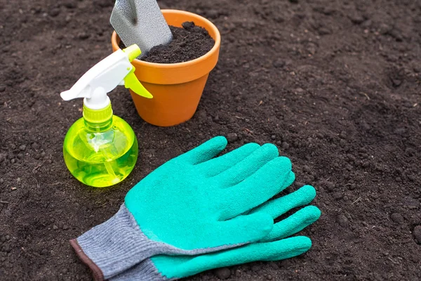 Gardening tools - top view