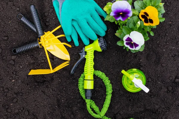 Gardening tools - top view