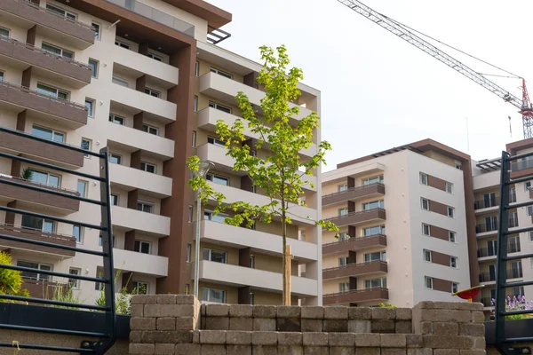 Nuova zona residenziale a Brasov, Romania — Foto Stock