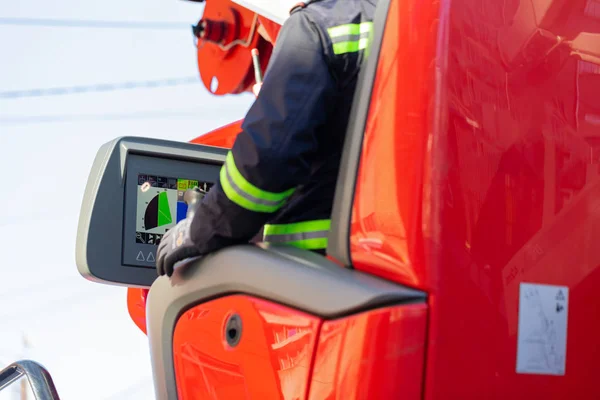 Red fire trucks — Stock Photo, Image