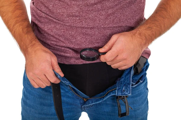 Genç adamın kasıkları