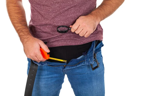 Genç adamın kasıkları