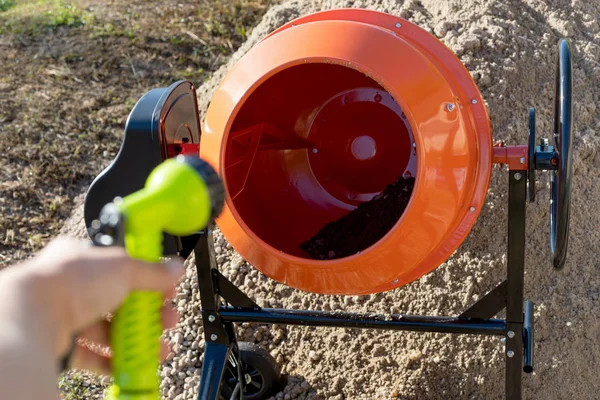 Elektrisk cementblandare — Stockfoto