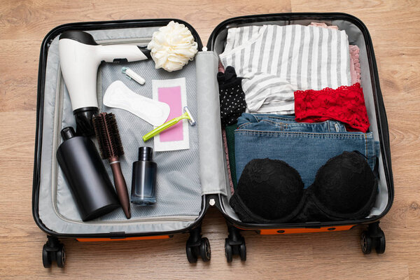 Travel, suitcase, apartment