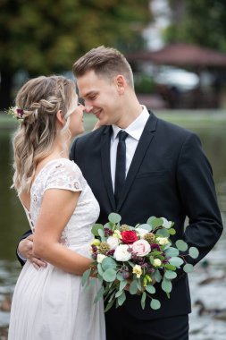 Güzel romantik çift.