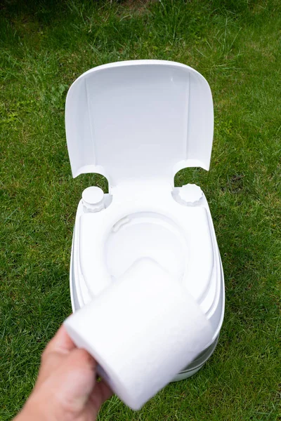 Picture Clean Chemical Toilet Outdoor — Stock Photo, Image