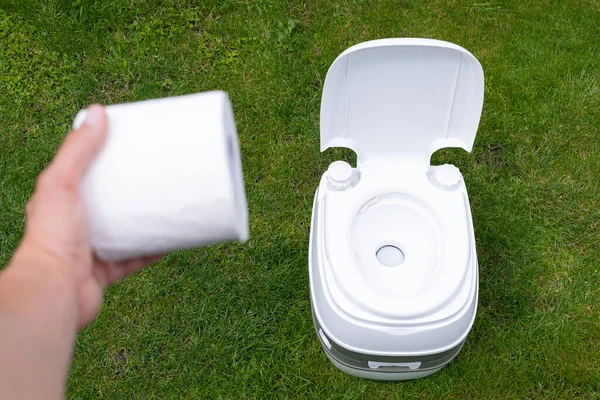 Picture Clean Chemical Toilet Outdoor — Stock Photo, Image