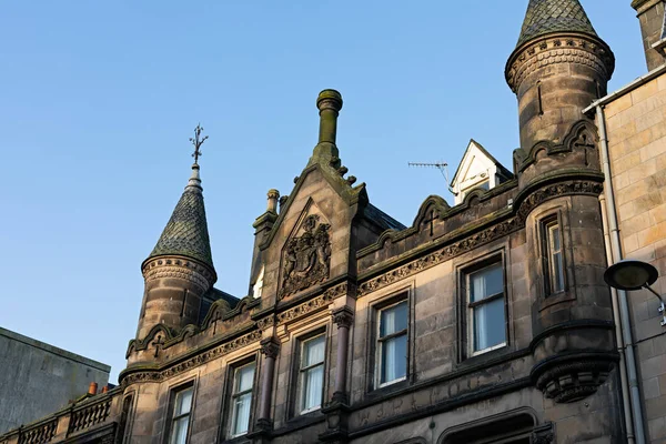 Foto Van Historisch Gebouw Edinburgh Schotland Historische Herenhuizen — Stockfoto