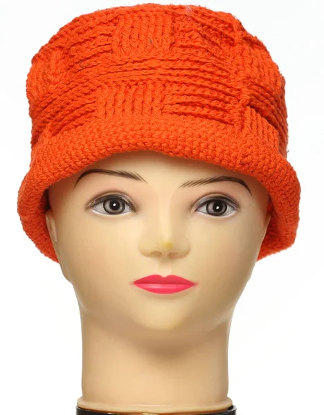 彩色针织儿童冬季羊毛帽子 — 图库照片