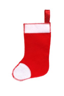 beyaz zemin üzerinde Noel çorap