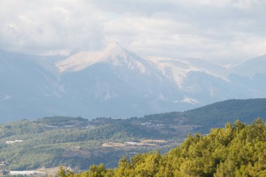 dağ manzarası, üstten görünüm