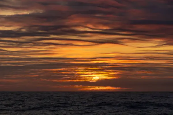 Pôr Sol Sobre Mar — Fotografia de Stock