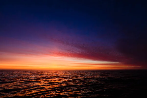 Pôr Sol Sobre Mar — Fotografia de Stock